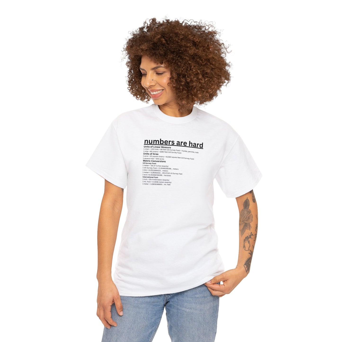 Numbers are Hard - Unit Conversion T-Shirt