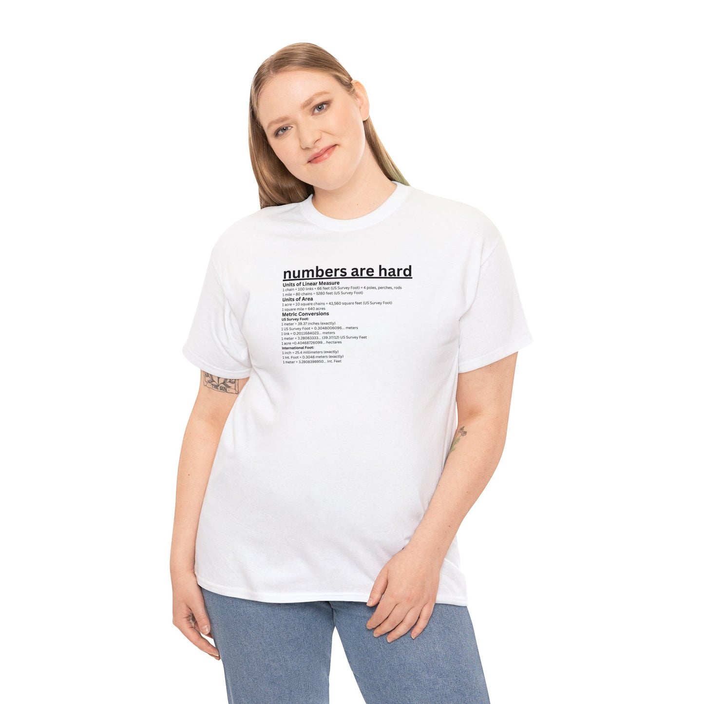 Numbers are Hard - Unit Conversion T-Shirt