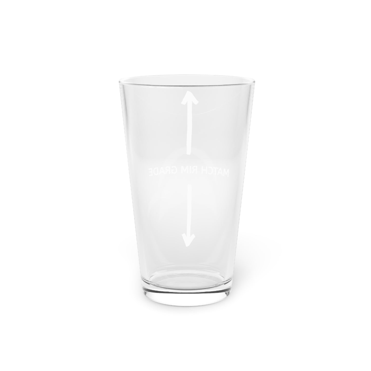 Match Rim Grade Pint Glass