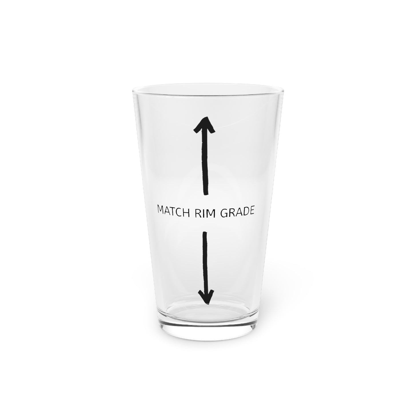 Match Rim Grade Pint Glass