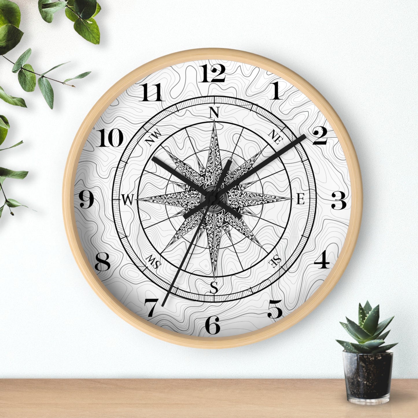 Survey Style Wall Clock