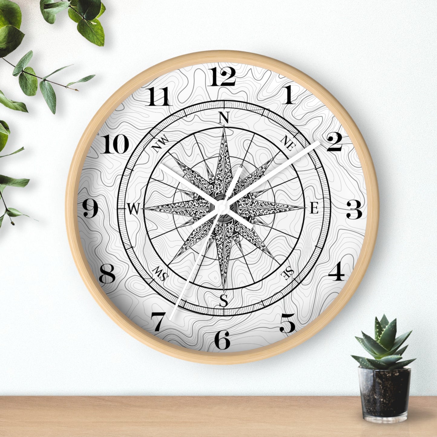 Survey Style Wall Clock